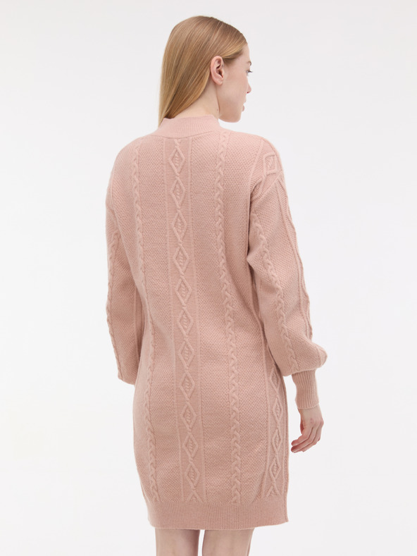 Orsay Светлорозова дамска плетена рокля ORSAY