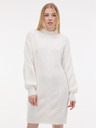 Orsay Кремава дамска рокля-пуловер ORSAY