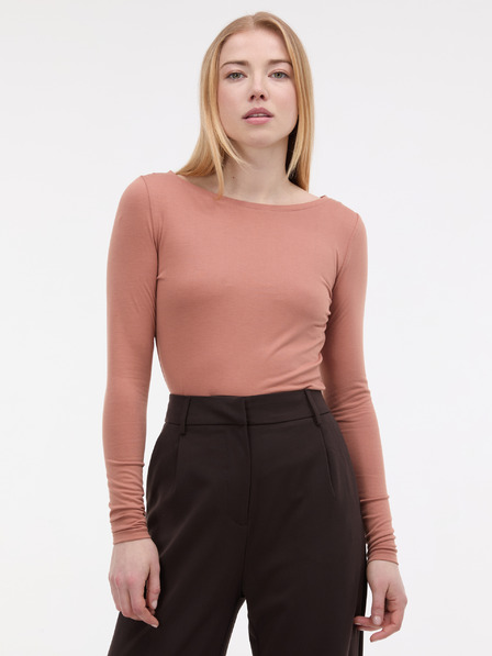 Orsay Светлокафява дамска риза с дълъг ръкав ORSAY