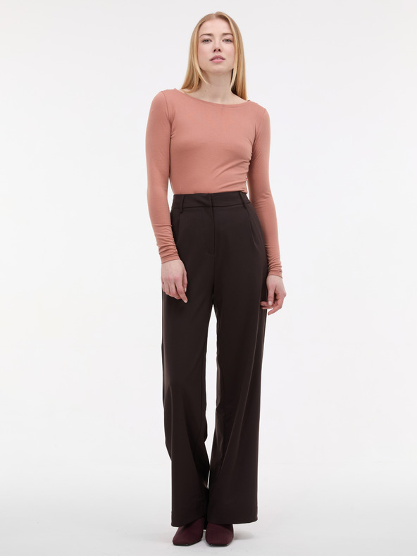 Orsay Светлокафява дамска риза с дълъг ръкав ORSAY