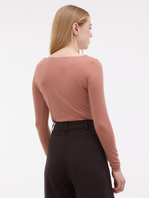 Orsay Светлокафява дамска риза с дълъг ръкав ORSAY