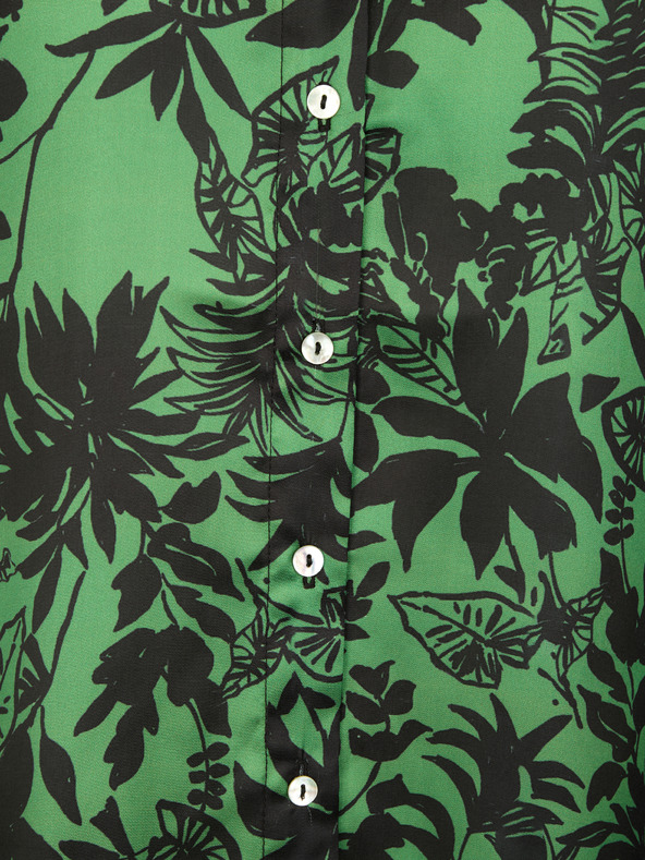 Orsay Зелена дамска блуза с десен ORSAY