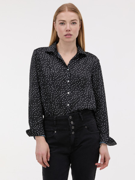 Orsay Черна дамска блуза с десен ORSAY