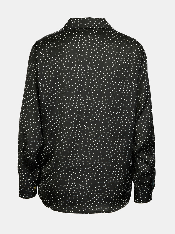 Orsay Черна дамска блуза с десен ORSAY