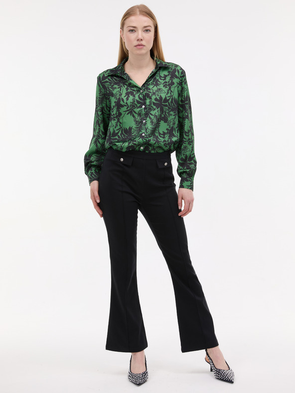 Orsay Черни дамски панталони с изрязани крачоли ORSAY