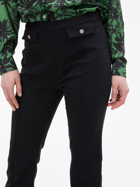 Orsay Черни дамски панталони с изрязани крачоли ORSAY