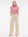 Orsay Кремави дамски широки панталони на райета ORSAY