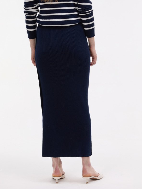 Orsay Тъмносиня дамска плетена пола ORSAY