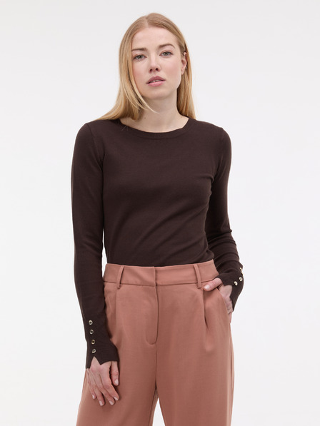 Orsay Тъмнокaфяв дамски пуловер ORSAY