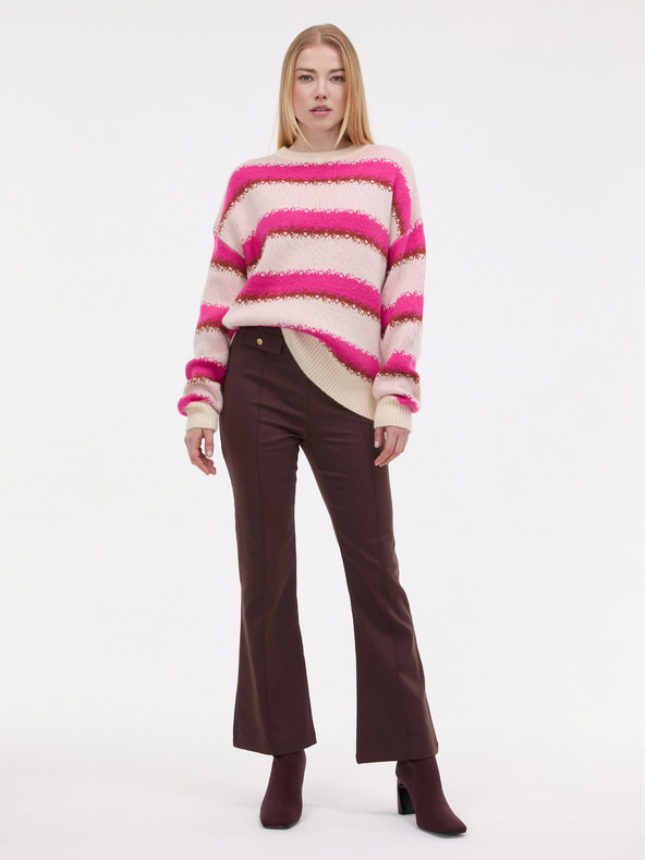 Orsay Розов дамски райета пуловер ORSAY