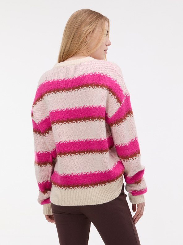 Orsay Розов дамски райета пуловер ORSAY