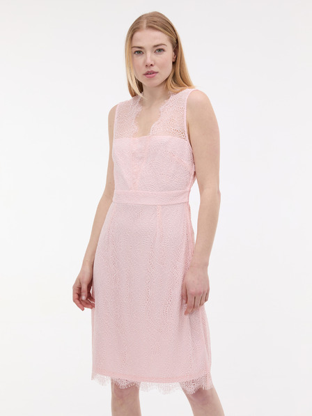 Orsay Светлорозова дамска дантелена рокля ORSAY