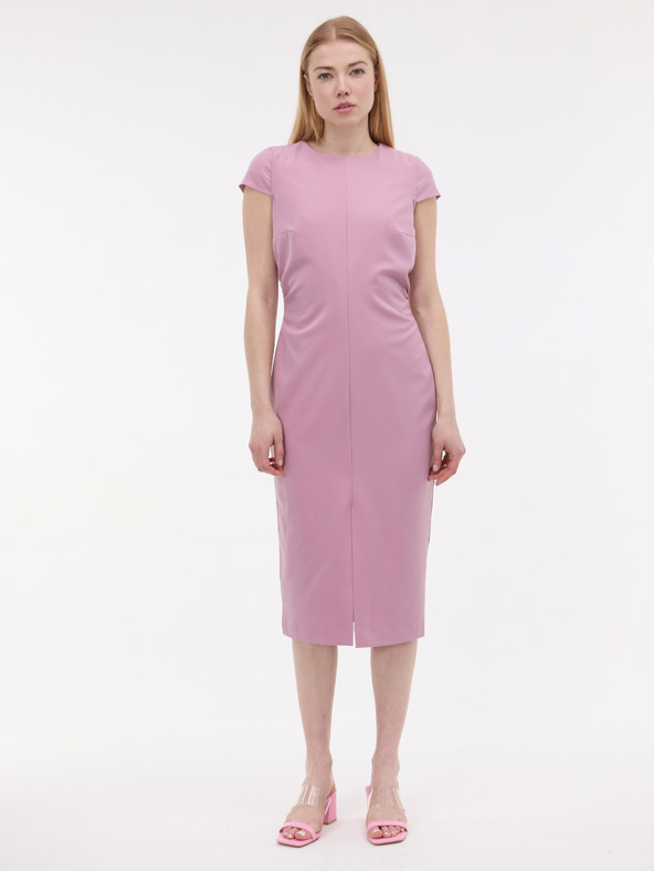 Orsay Светлорозова дамска рокля по тялото ORSAY