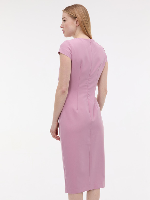 Orsay Светлорозова дамска рокля по тялото ORSAY