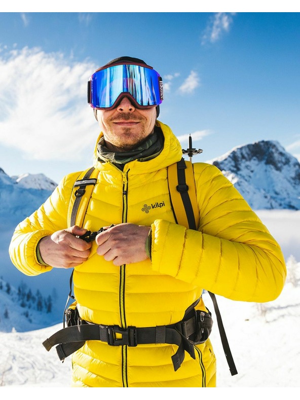 Kilpi Жълто мъжко пухено яке Kilpi PYRAMIDEN-M