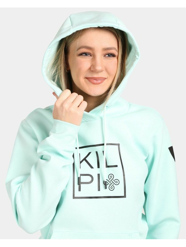 Kilpi Дамска памучна качулка Kilpi NIKY-W Mint