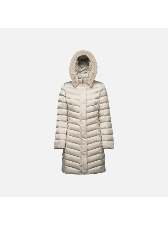 Geox Бежова дамска пухена яке Geox Bettanie