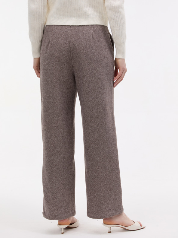 Orsay Светлокафяви дамски широки панталони ORSAY