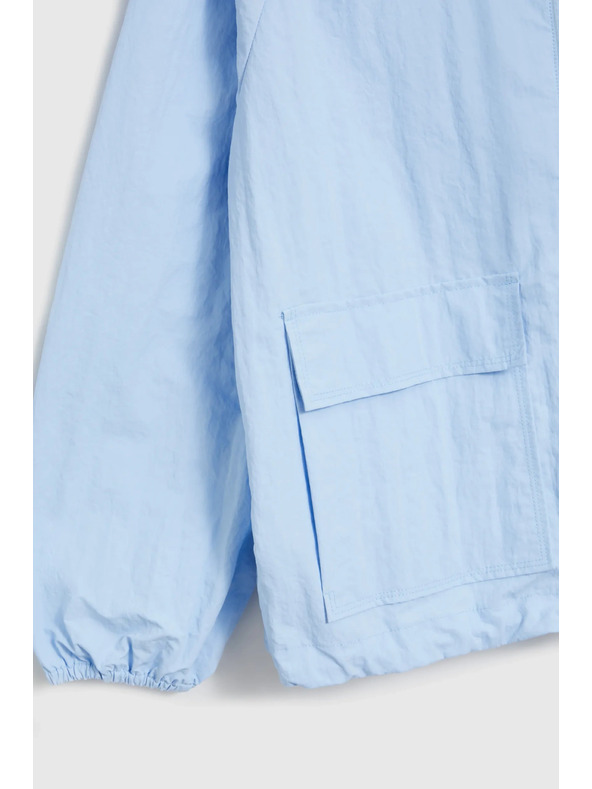 Moodo Якета с качулка светлосина Moodo