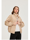 Moodo Якета със стояче яка бежова Moodo