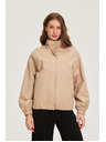 Moodo Якета със стояче яка бежова Moodo