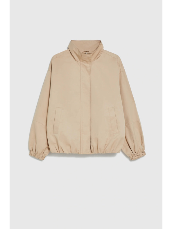Moodo Якета със стояче яка бежова Moodo