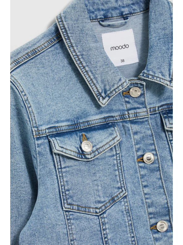 Moodo Дънкова якета синя Moodo