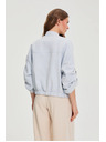 Moodo Якета със завити ръкави светлосина Moodo