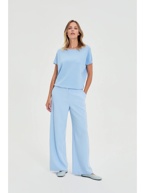 Moodo Костюмни панталони светлосини Moodo