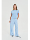 Moodo Костюмни панталони светлосини Moodo