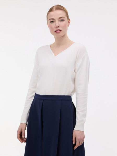 Orsay Кремав дамски пуловер ORSAY