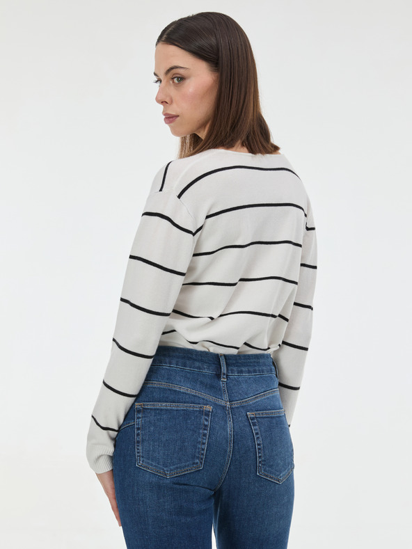 Orsay Дамски пуловер на черни райета ORSAY