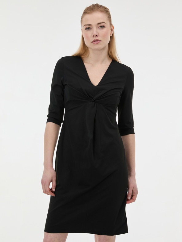 Orsay Черна дамска рокля с дължина до коляното ORSAY