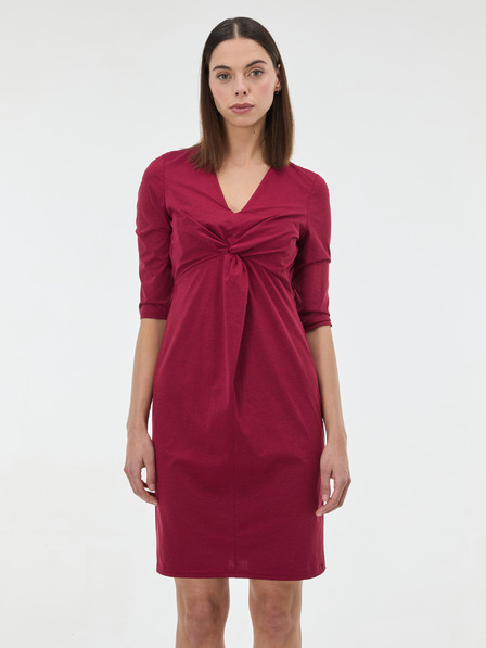 Orsay Дамска рокля бордо до коляното ORSAY