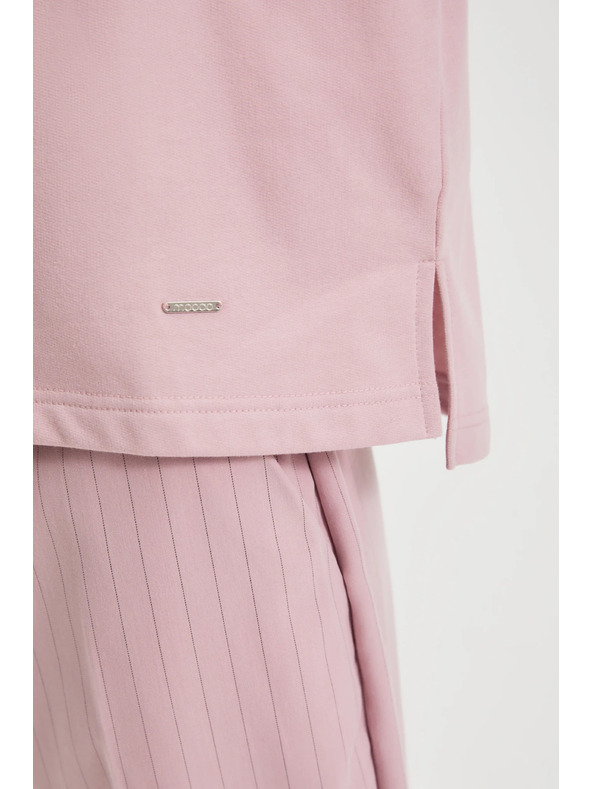 Moodo Розов оверсайз суитшърт Moodo