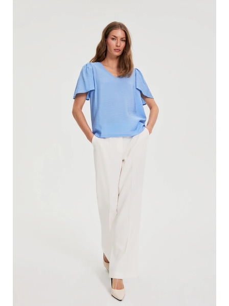 Moodo Вискозна синя риза Moodo