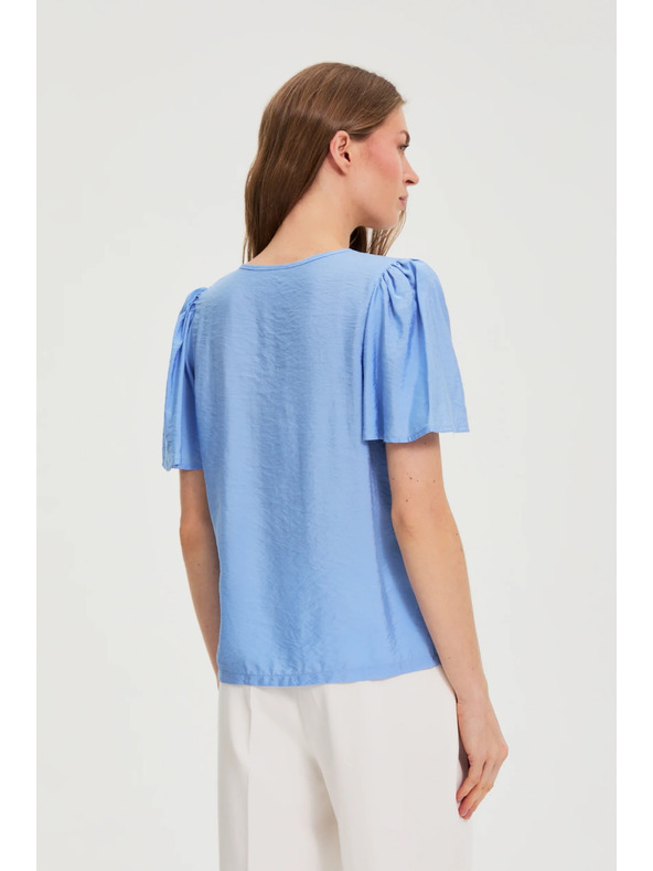 Moodo Вискозна синя риза Moodo