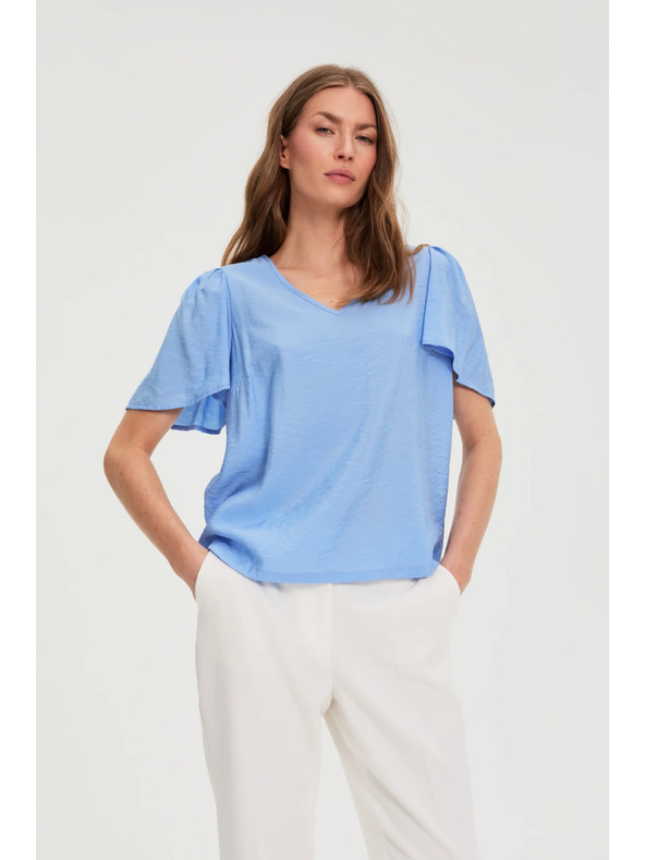 Moodo Вискозна синя риза Moodo