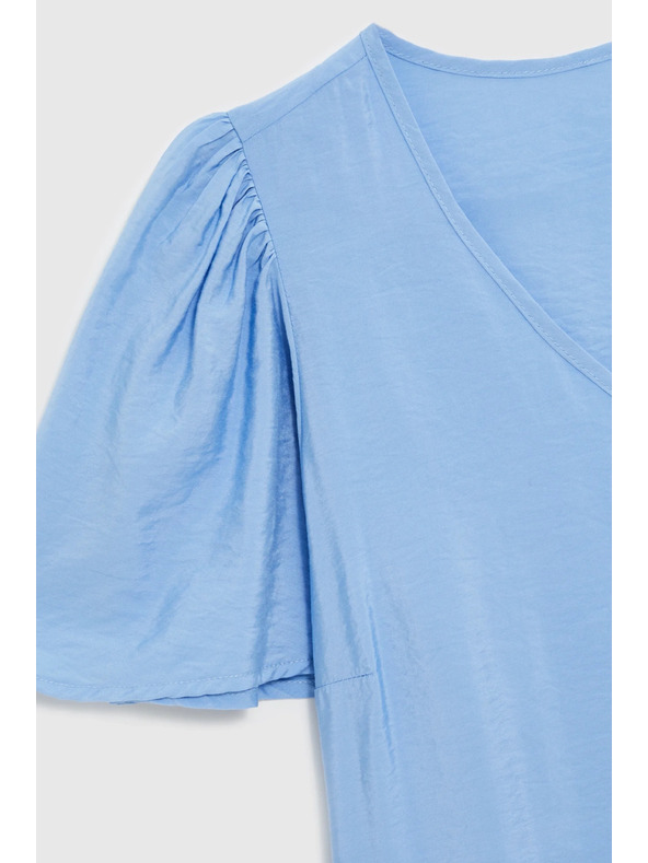 Moodo Вискозна синя риза Moodo