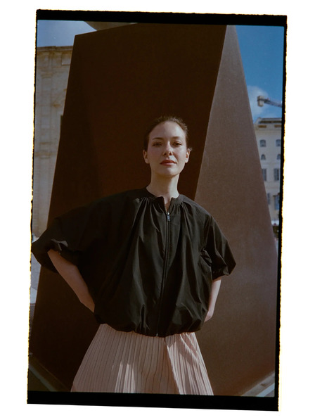 Moodo Черна оверсайз якета Moodo