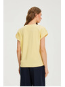 Moodo Памучна тениска жълта Moodo