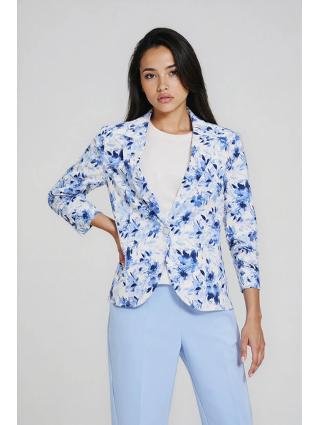 Moodo Сако с цветя синьо Moodo