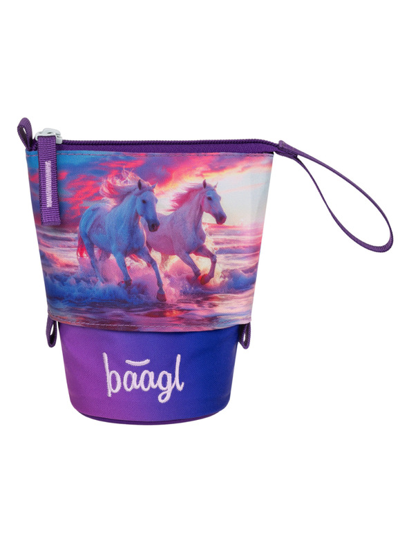 BAAGL  BAAGL Школен пенал Pastelkovník Коне Сърце GRS