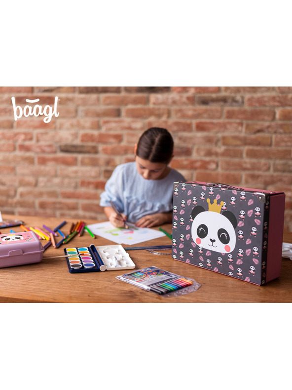 BAAGL  BAAGL Сгъваем школен куфар Panda с фитинги