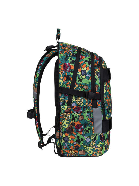 BAAGL  BAAGL КОМПЛЕКТ 5 Skate Minecraft Chaos: раница, пенал, торба, кръстна чанта, чехъл за тетрадка