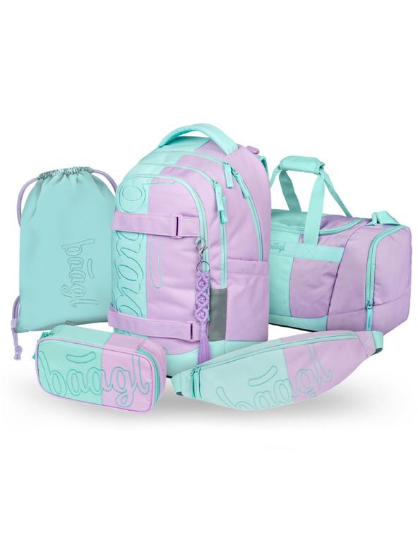 BAAGL  BAAGL SET 5 Skate Max Sweet: раница, пенал, торба, спортна чанта, кръстна чанта GRS