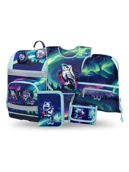 BAAGL  BAAGL SET 5 Zippy Plus Aurora: актовка, пенал, торба, престилник, портфейл GRS