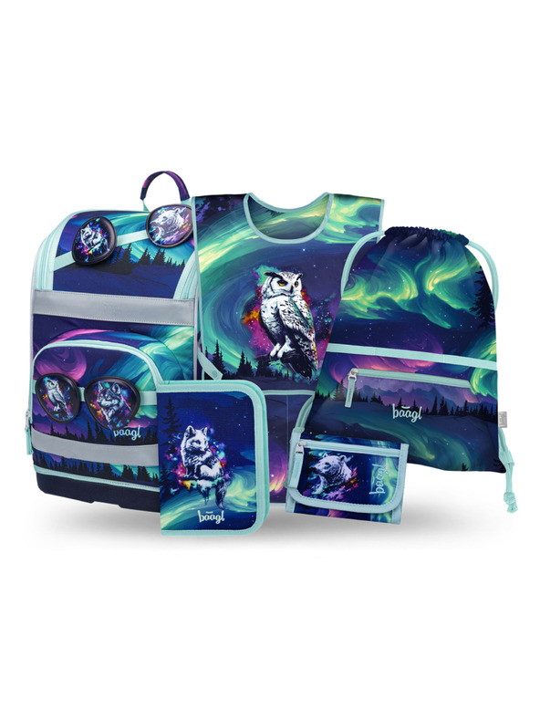 BAAGL  BAAGL SET 5 Zippy Plus Aurora: актовка, пенал, торба, престилник, портфейл GRS