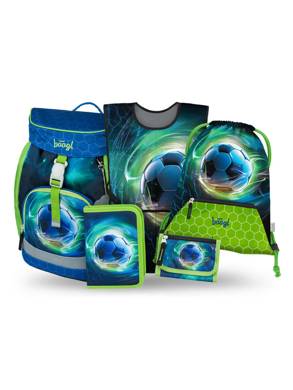 BAAGL  BAAGL КОМПЛЕКТ 5 Airy Футбол Топка: раница, пенал, торбичка, престилка, портмоне