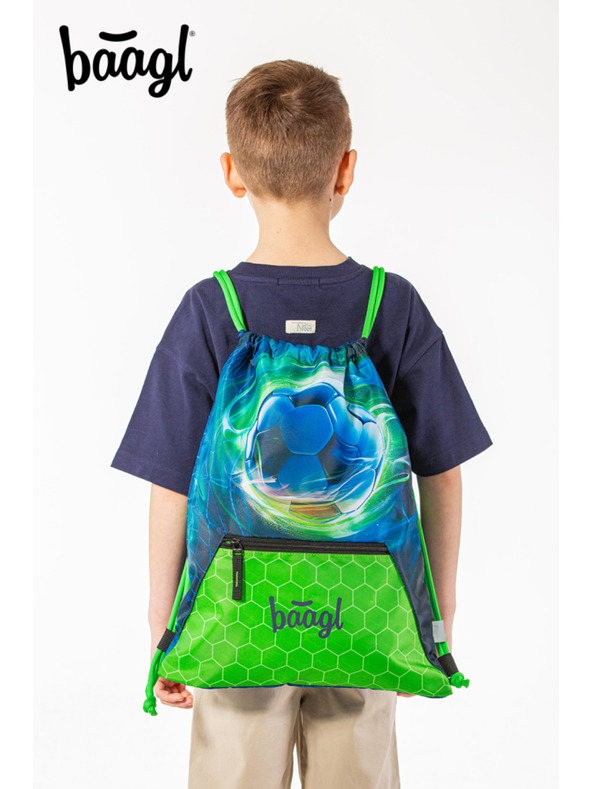 BAAGL  BAAGL КОМПЛЕКТ 5 Airy Футбол Топка: раница, пенал, торбичка, престилка, портмоне